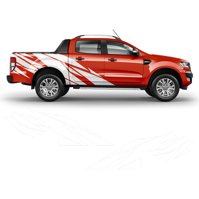 Warlord side graphic set for Ford Ranger