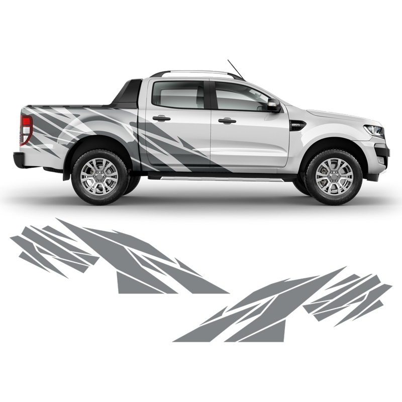 Warlord side graphic set for Ford Ranger