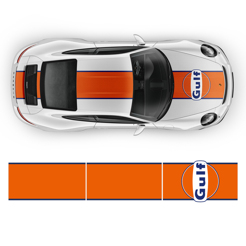 GULF Le Mans Racing Stripes kit, for Carrera 1999 - 2020