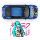Hatsune Miku (VOCALOID) Itasha, Anime Style Graphic for any Car Hood