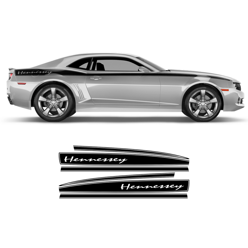 Hennessey Side Stripes for Chevrolet Camaro 2010 - 2015 black