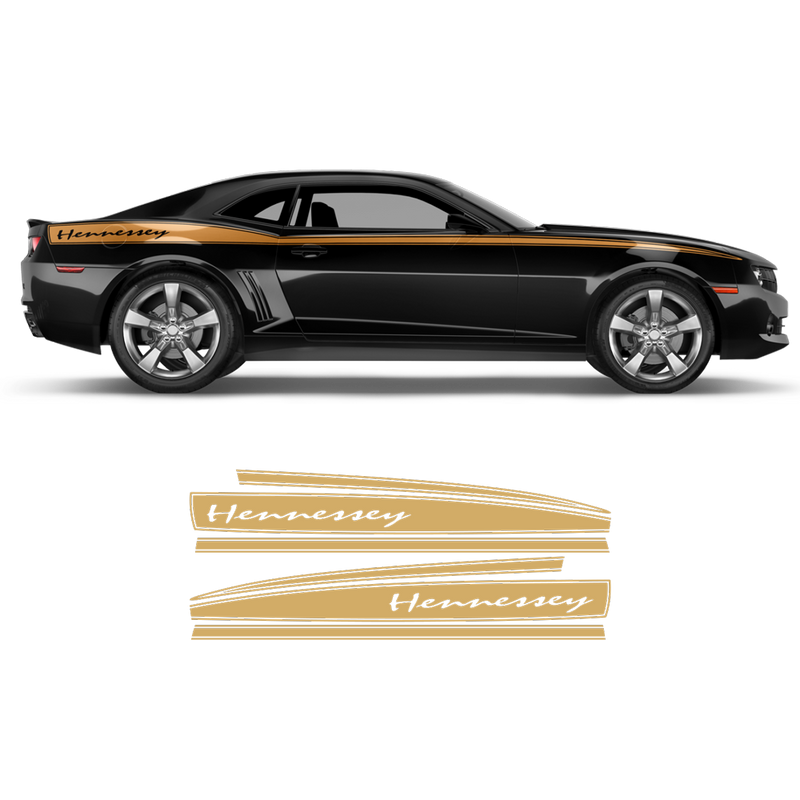 Hennessey Side Stripes for Chevrolet Camaro 2010 - 2015 black