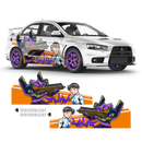 Itasha Hatsune Miku Anime Style Sides Graphics 