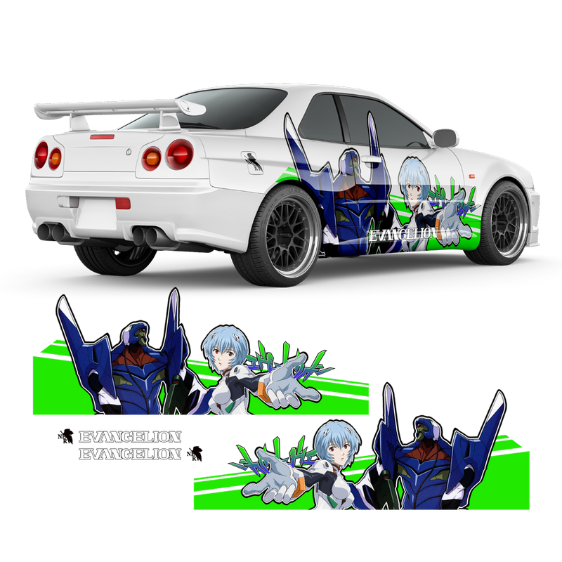 Neon Genesis Evangelion Itasha, Anime Style Decals for any Car Body