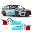 Gawr Gura (Hololive) Anime Style Decals for Any Car Body