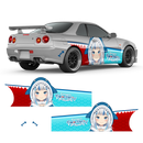 Gawr Gura (Hololive) Anime Style Decals for Any Car Body