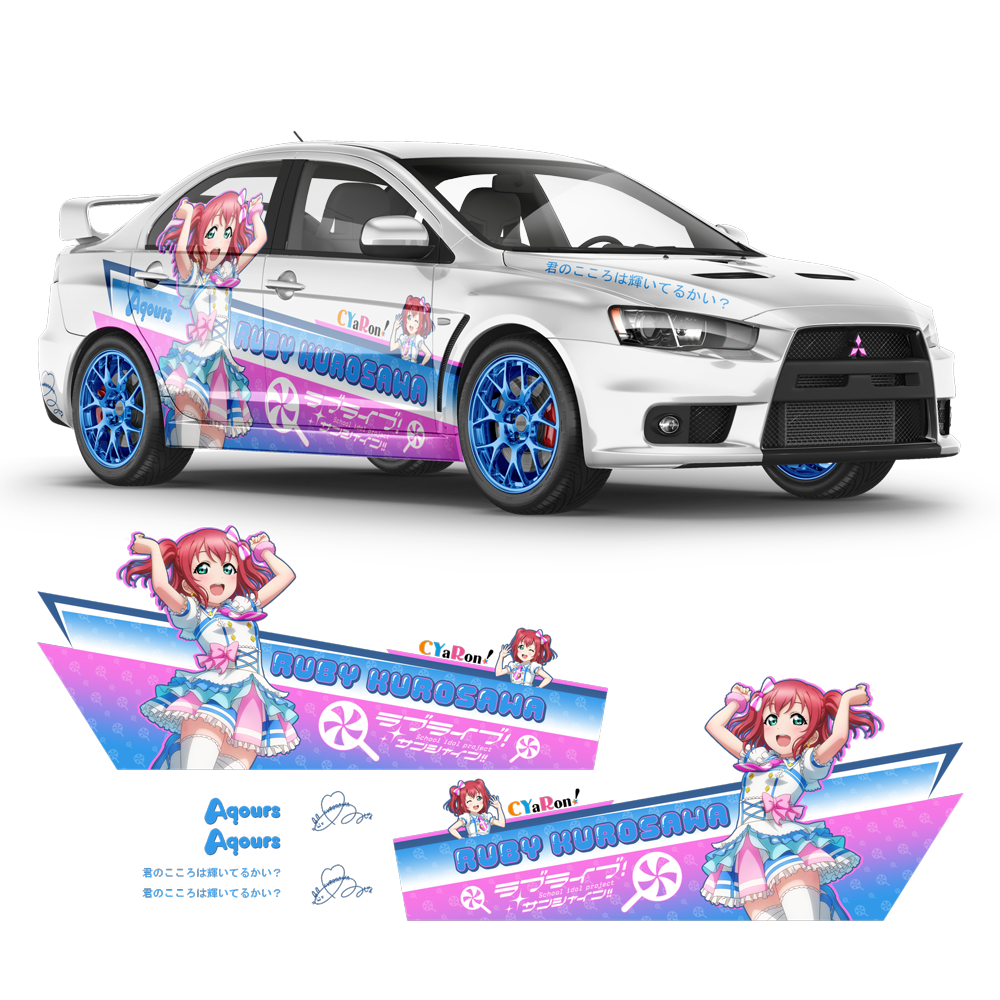 ITASHALoveLiveAqoursSideDecals