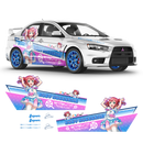 LOVE LIVE! Aqours (Kimi no Kokoro wa Kagayaiteru kai? ver.) Itasha, Anime Style Decals for any Car Body