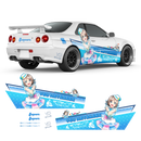 LOVE LIVE! Aqours (Kimi no Kokoro wa Kagayaiteru kai? ver.) Itasha, Anime Style Decals for any Car Body