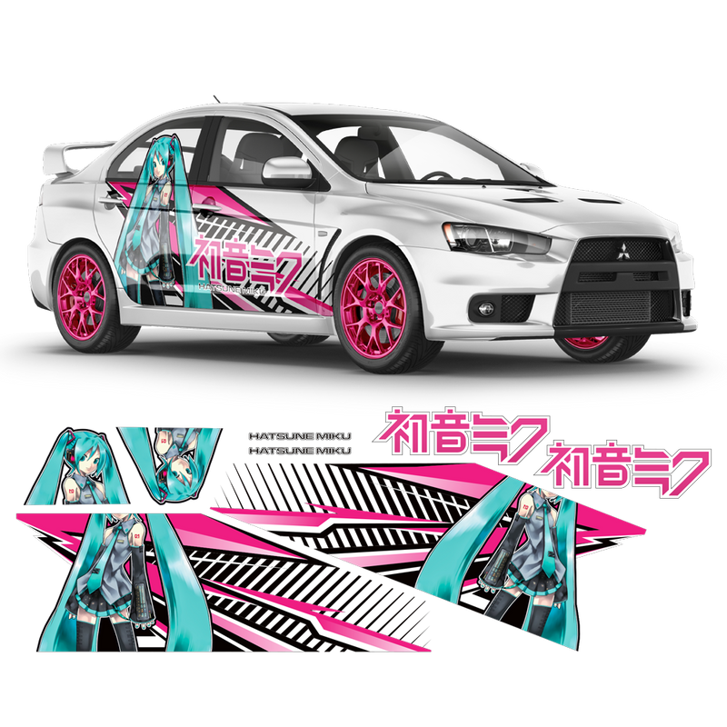 Itasha Hatsune Miku Anime Style Sides Graphics