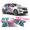 Hatsune Miku (VOCALOID) Itasha, Anime Style Decals for any Car Body