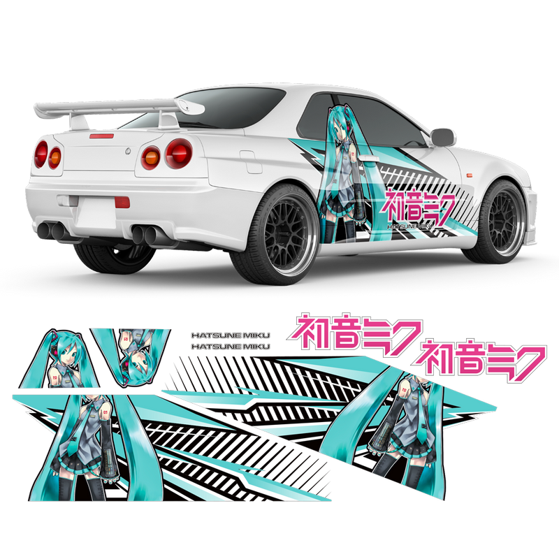 Itasha Hatsune Miku Anime Style Sides Graphics