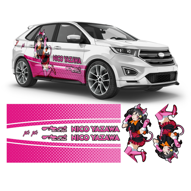 Nico Yazawa (Love Live!) Itasha, Anime Style Decals for any Car Body