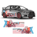 Zero Two (Darling in the FranXX) ITASHA, Anime Style Graphic Decals Set for any Car Body