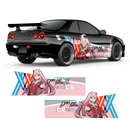 Zero Two (Darling in the FranXX) ITASHA, Anime Style Graphic Decals Set for any Car Body