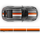 LE MANS RACING STRIPES graphic decals set, for Porsche Carrera / Cayman / Boxster