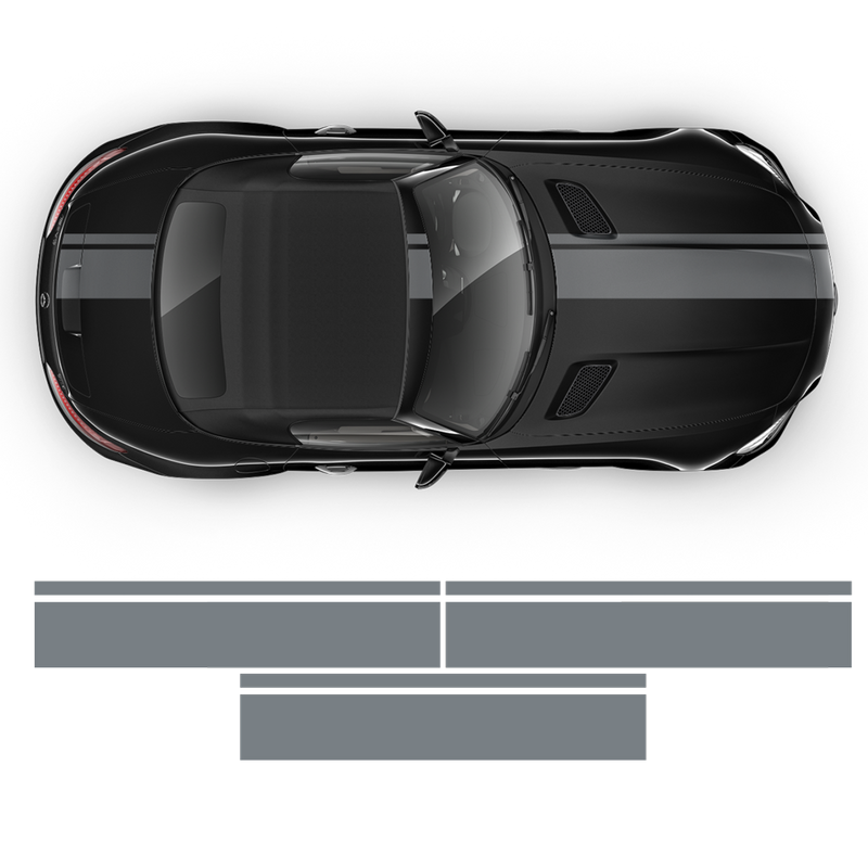 Bold Racing Stripes for MB AMG GTS yellow