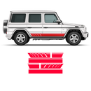 MB AMG G63 Side Stripes for MB Gelandewagen black