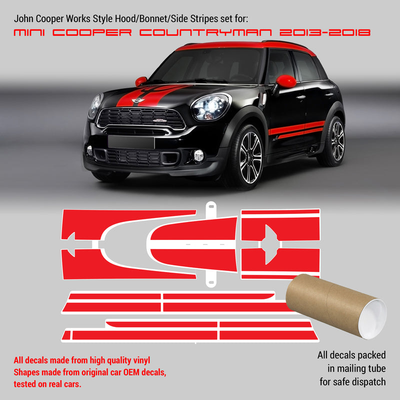 Mini Cooper JCW Countryman stripes