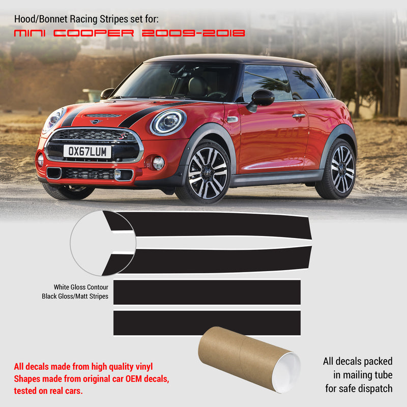 Mini Cooper Hood Stripes 