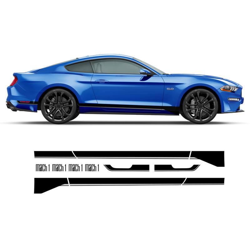MACH1 Graphic Decals Set for Ford Mustang 2018 - 2020