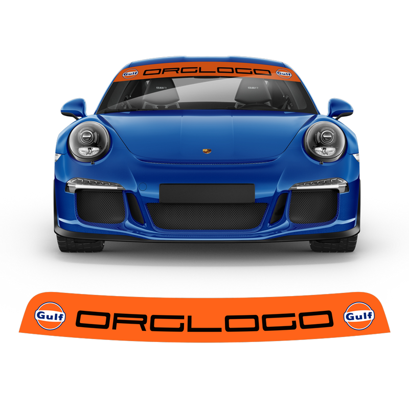Windshield Gulf Style decals, for Carrera / Cayman / Boxster / Spyder