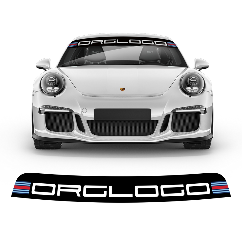 Windshield Martini style decals, for Carrera / Cayman / Boxster / Spyder