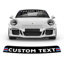 Windshield Martini Racing decals, for Carrera / Cayman / Boxster / Spyder