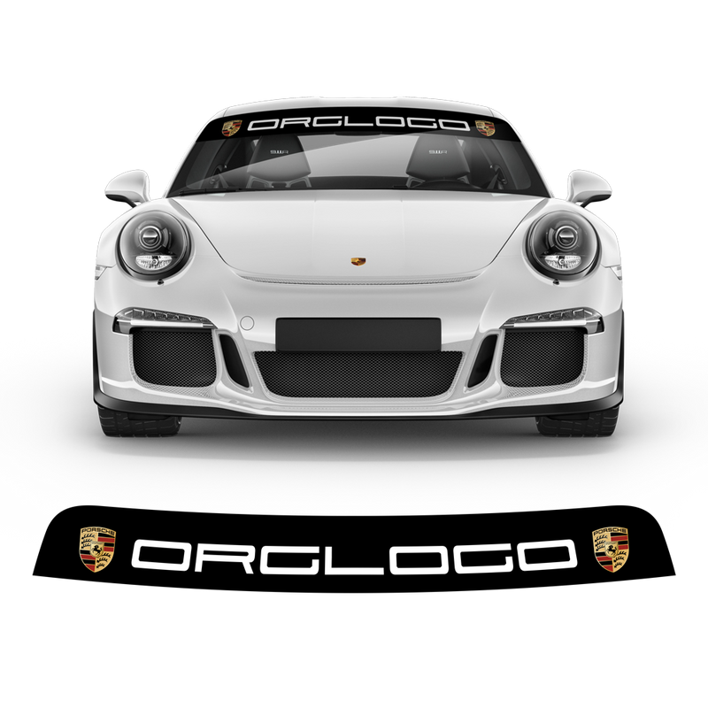 Windshield background logo decals, for Carrera / Cayman / Boxster / Spyder