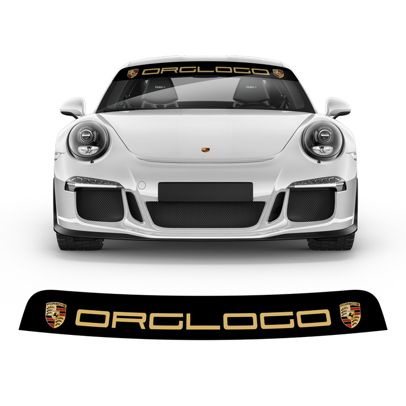 Windshield background logo decals, for Carrera / Cayman / Boxster / Spyder