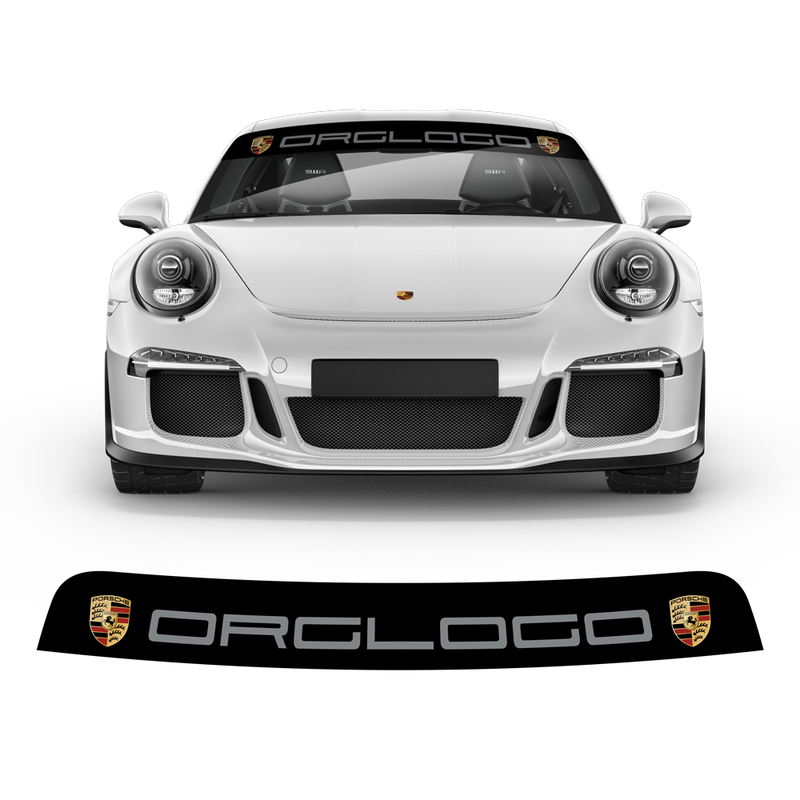 Windshield background logo decals, for Carrera / Cayman / Boxster / Spyder