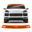 Windshield Gulf Style decals, for Cayenne / Macan
