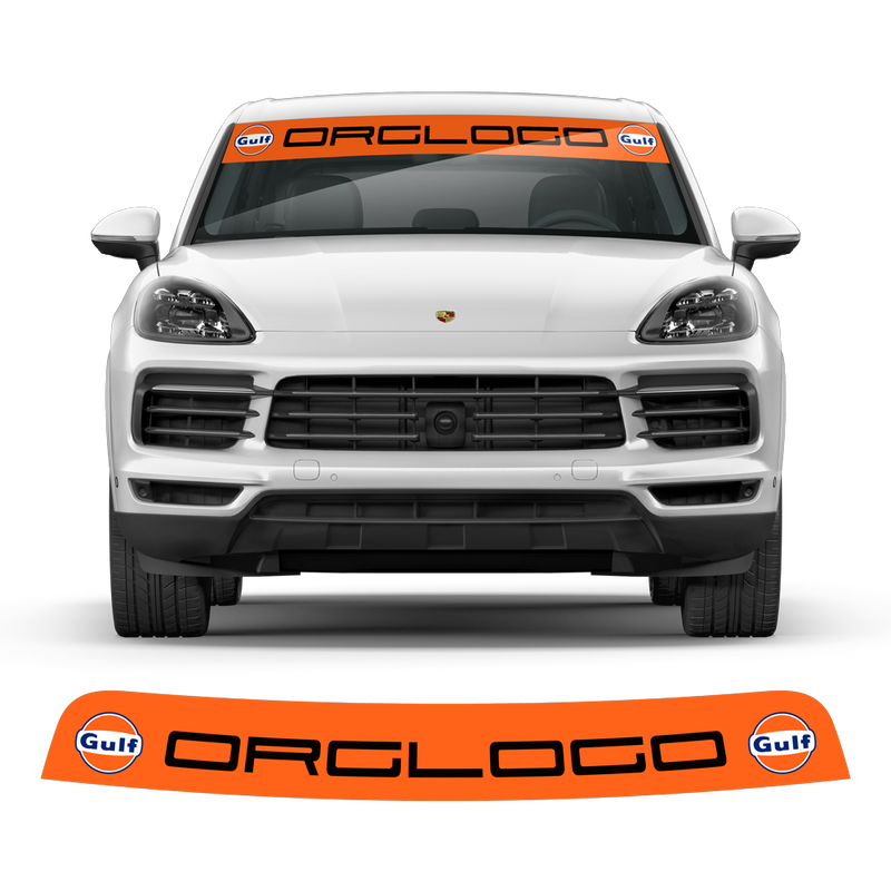 Windshield Gulf Style decals, for Cayenne / Macan