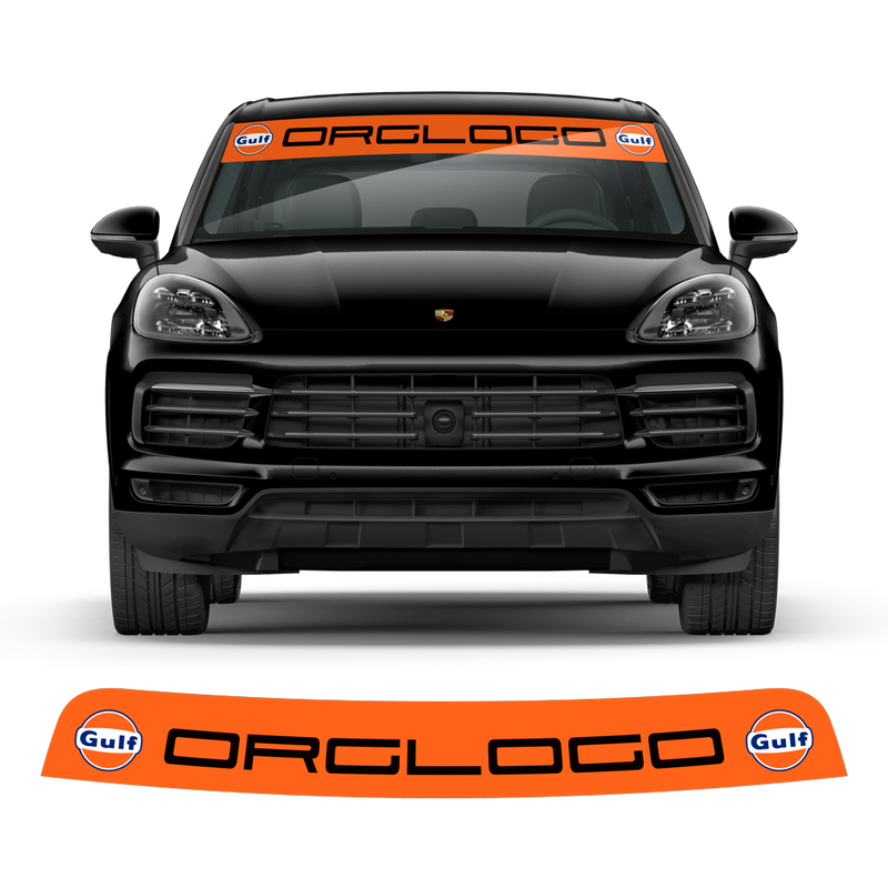 Windshield Gulf Style decals, for Cayenne / Macan