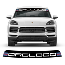 Windshield Martini Style Logo decals, for Cayenne / Macan