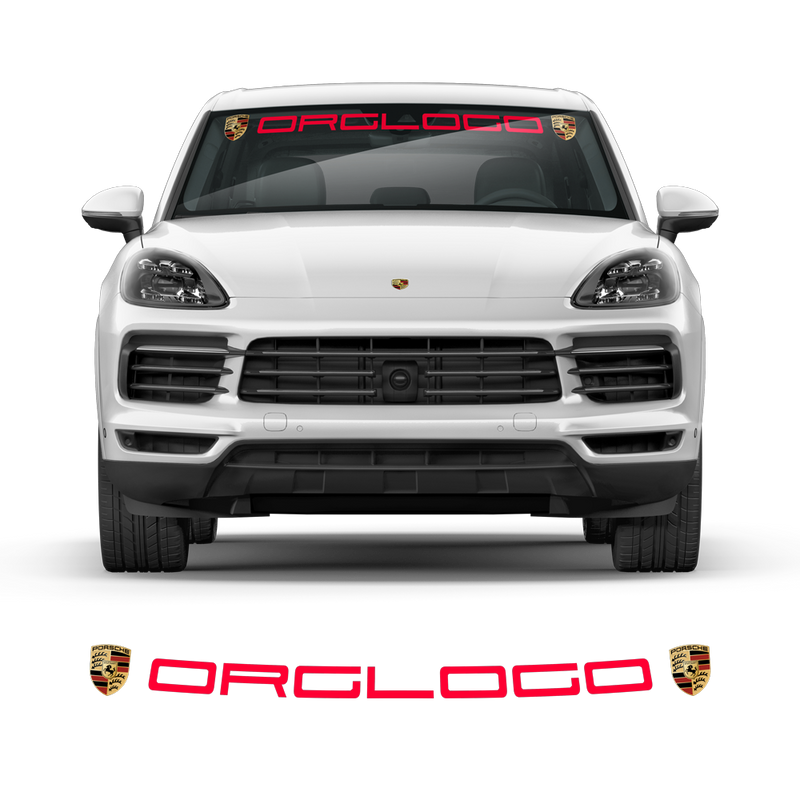 Windshield decals logo, for Cayenne / Macan