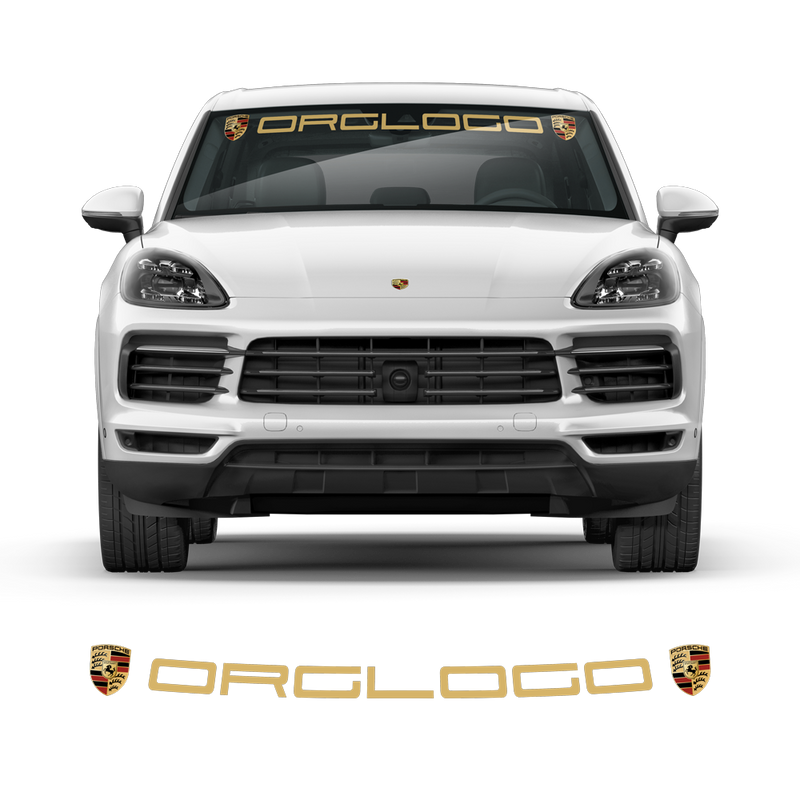 Windshield decals logo, for Cayenne / Macan