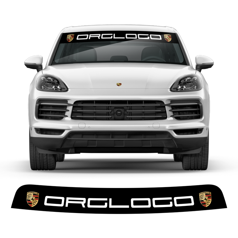 Windshield background logo decals, for Cayenne / Macan