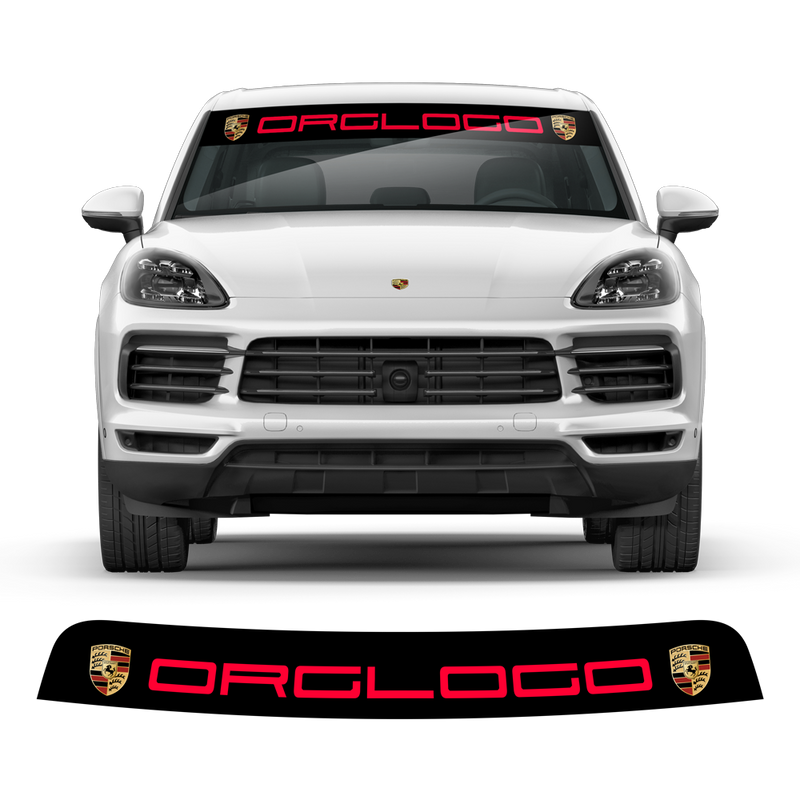 Windshield background logo decals, for Cayenne / Macan