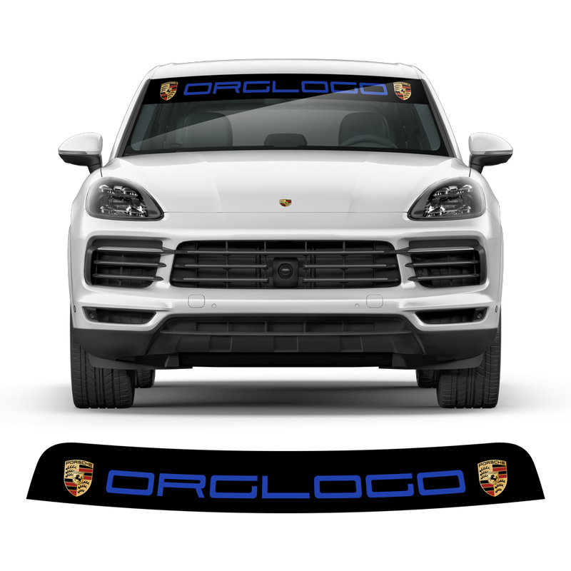 Windshield background logo decals, for Cayenne / Macan