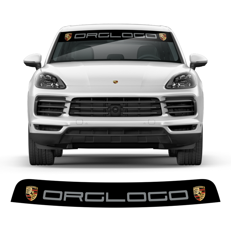 Windshield background logo decals, for Cayenne / Macan