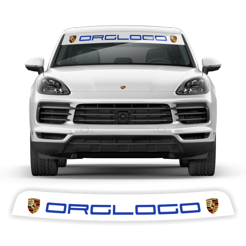 Windshield background logo decals, for Cayenne / Macan