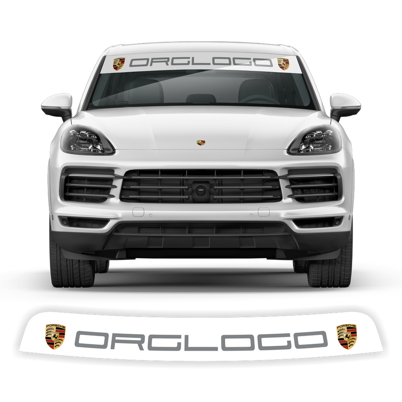 Windshield background logo decals, for Cayenne / Macan