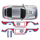 CLASSIC MARTINI Style Sides GRAPHIC SET, for CARRERA 911 (930) 1975 - 1989