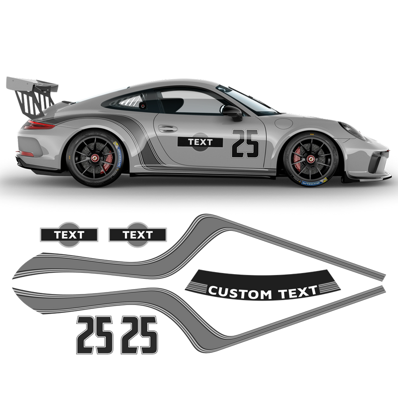 Curved Martini Decals set, for Carrera 2005 - 2021