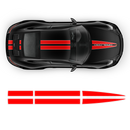 Dual Racing TOP Stripes two colors, for Carrera / Cayman / Boxster