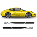 Faded Porsche Intelligent Performance Side stripes, for Carrera