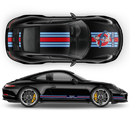 Martini Style Pin Up Girl Racing stripes, for Porsche Carrera