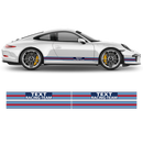 Martini Style Pin Up Girl Racing stripes, for Porsche Carrera