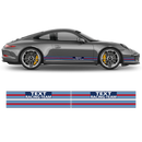 Martini Style Pin Up Girl Racing stripes, for Porsche Carrera